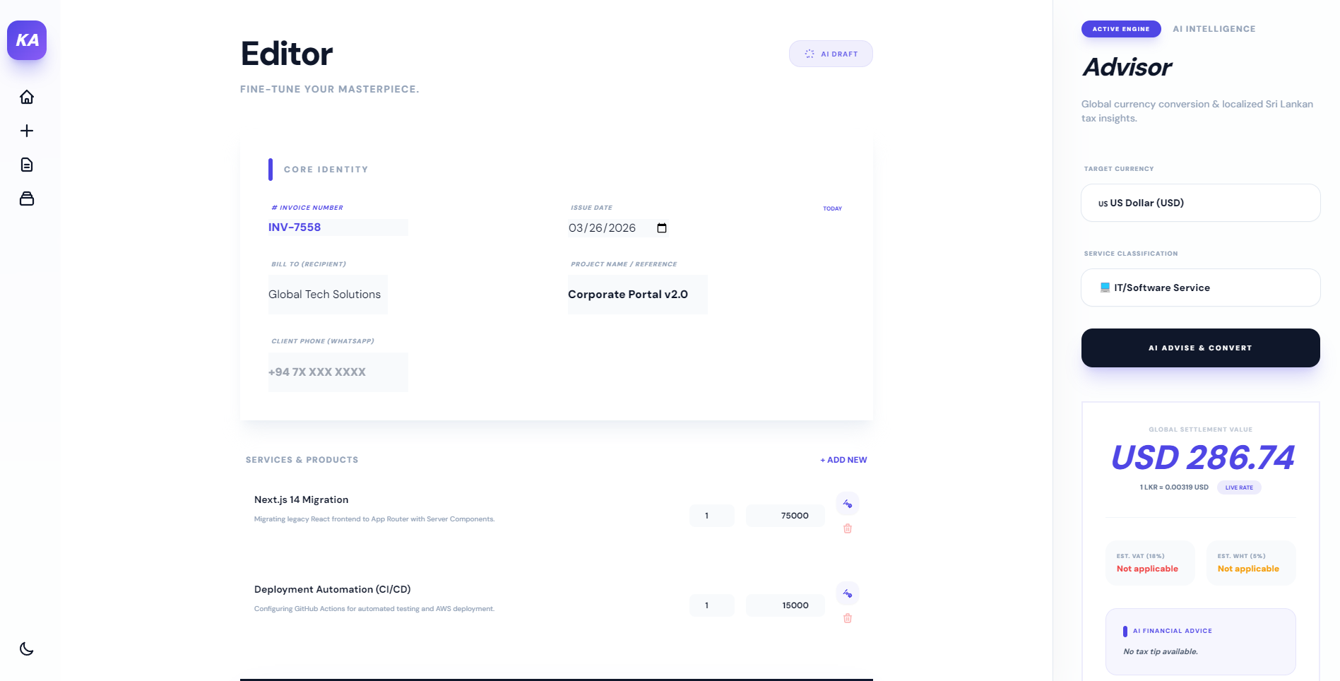 Personal Invoice Generator (2026)