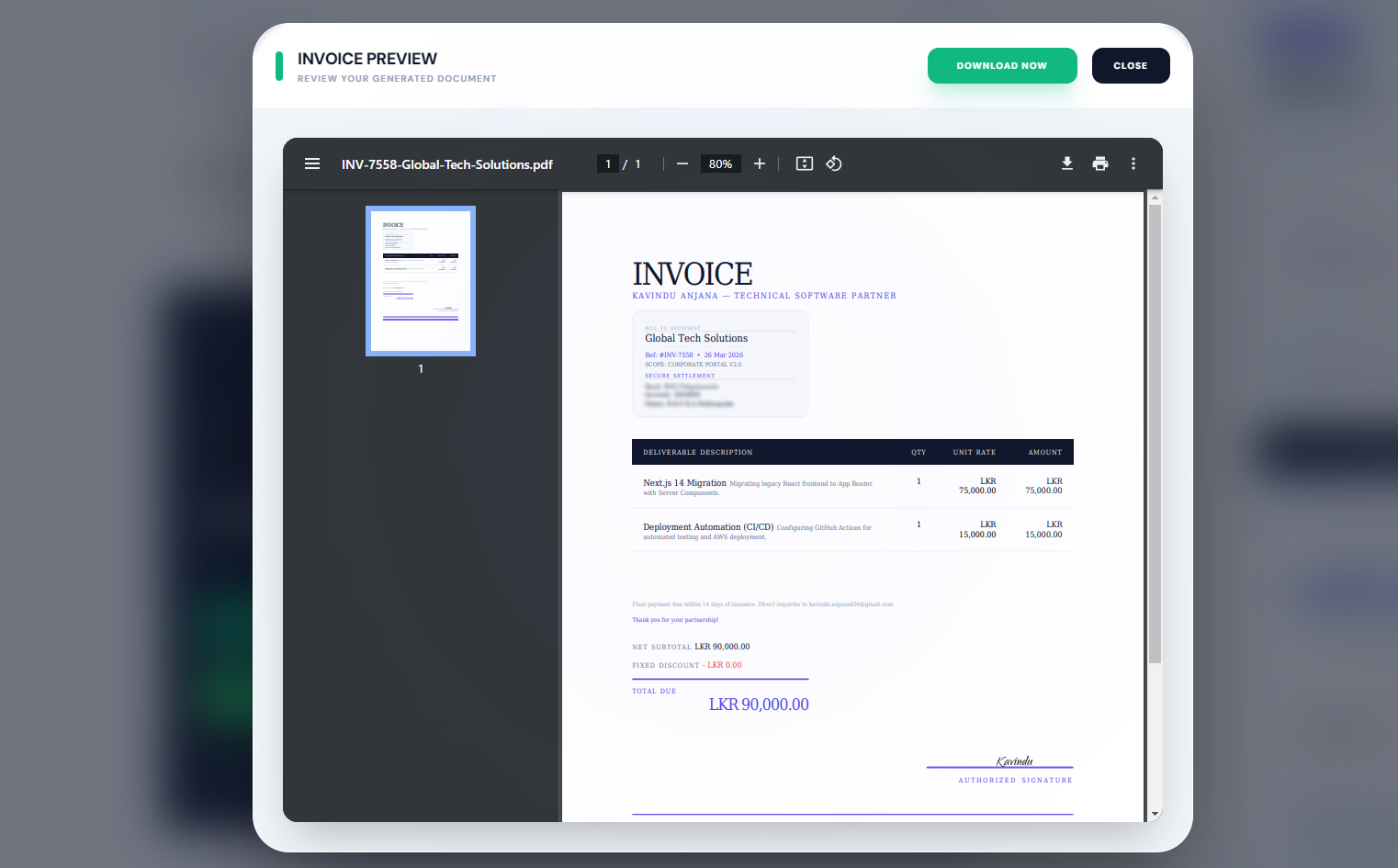 Personal Invoice Generator (2026)